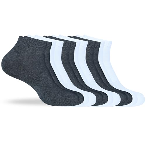 Image of Women's Ankle Socks Thick Cushioned Cotton, Moisture-Wicking socks, Breathable Performance Socks for Running, Sports