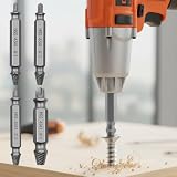 4 Piece Damaged Screw Extractor Set Screw Extractor Kit For Stripped Screws Broken Screws Rounded Bolts Hex Shank Extractor