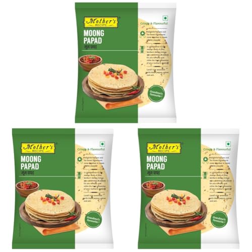 Image of Mother's Recipe Moong Papad 5 inch Pouch, 180 g (Pack of 3)