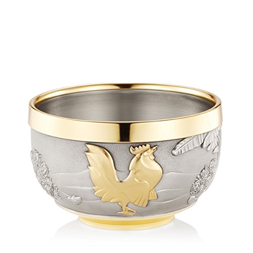 Royal Selangor Hand Finished Oriental Collection Pewter Year of the Rooster Bowl