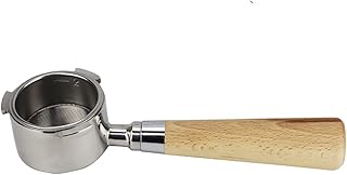 ANCLLO Portafilter 51 mm bez dna 3 uszy, uchwyt do warzenia uszu do ekspresów do kawy Delonghi EC680 EC685 profesjonalny portafilter ze stali nierdzewnej