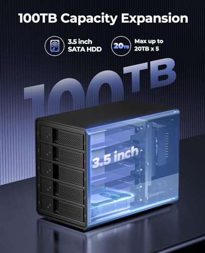 Boîtier externe 5 disque dur Raid ORICO, la solution pour centraliser vos films et séries à la maison - 5