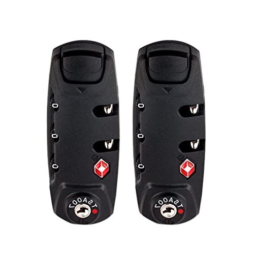 Andy's Orchids 2Pcs TSA 3 Digit Password Lock, Security Lock Padlock, Luggage Travel Lock, Wire Security Lock, Suitcase Luggage Coded Lock, Travel Bag Lock, Travel Suitcase Duffle Bag Locker Code Lock