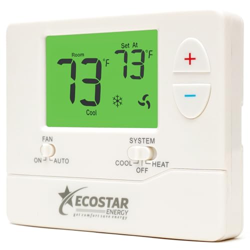 Digital Thermostat with Green Backlight