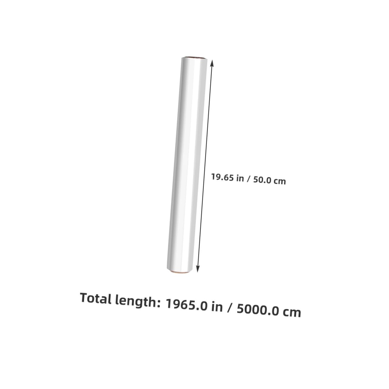 Healvian Transparente Zellophanfolie 50cm X 50m mit Dicke Opp Material Praktische Rolle für Blumensträuße und Festliche Verpackungen