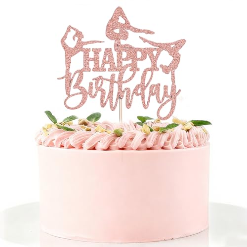 Kotkiddy Kunstturnern Turnen Torteneinsätze Party Kuchenaufsatz Rosa Turnen Geburtstags Party Dekoration Themen Party Zubehör für kleine Tanz Turner