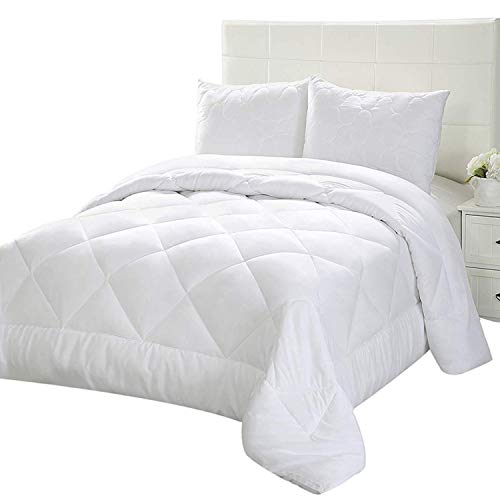 Image of PINDIA 200 GSM Microfiber Single Bed Comforter /Blanket - 90 x 60 Inch, White