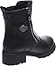 Harley-Davidson Women's Amherst Leather Motorcycle Casual Boot, Black, 10