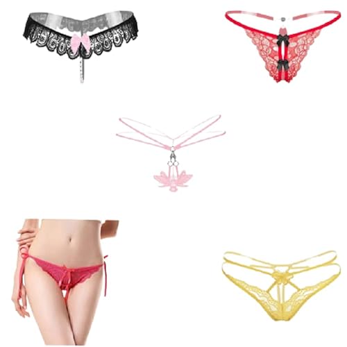 Kit 5 Calcinha Sexy Fio Dental Colorida