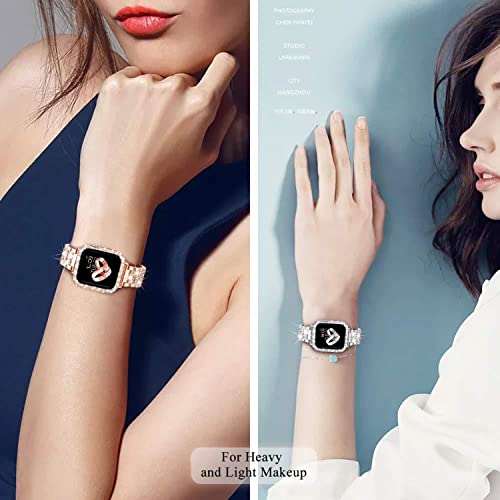DEALELE Bands and Case Compatible with Apple Watch Series 9/8 / 7 (41mm) - Image 4