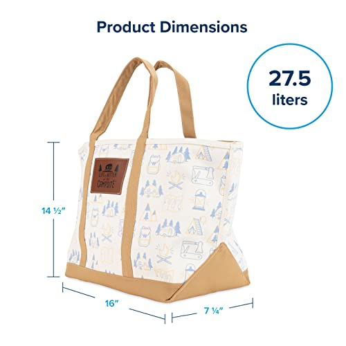 Bolso Tote de lona con diseño aventura 16x14.5x7.25 pulg miniatura 5