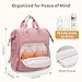 CEI-CEI Diaper Bag Backpack for Mom and Dad, Puffer Baby Bag Backpack with Insulated Pocket, Water-Resistant, Unisex Travel Backpack with Changing Pad & Stroller Straps