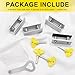 Lepoint Window Locks, 4 Pack Aluminum Alloy Sliding Door Lock for Kids & Pets, Window Security Safety Locks with Key, Double Window Locks for Sliding Windows Adjustable Window Stopper