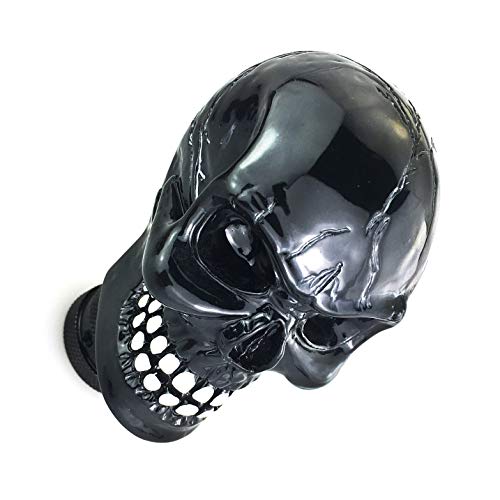 Arenbel Skull Head Shifter Lever Knob Racing Gear Shift Stick Car Shifting Grip Handle Fit Regular Auto Manual Transmissions, Black #TOP6