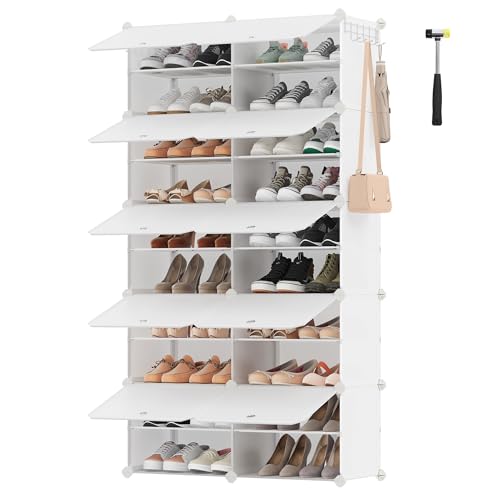 SONGMICS Scarpiera, Scaffale Modulare a 10 Scomparti per 40 Paia
