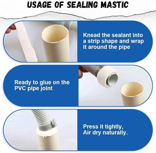Image of RIPIENO Repair Mending Mud Sealant, Waterproof Repair Sealing Clay Duct Sealant for Hole, Household Wall Repair Patch Sealing Glue Mud, Fill Holes, Cracks, Gaps, Air Conditioning Holes (1)