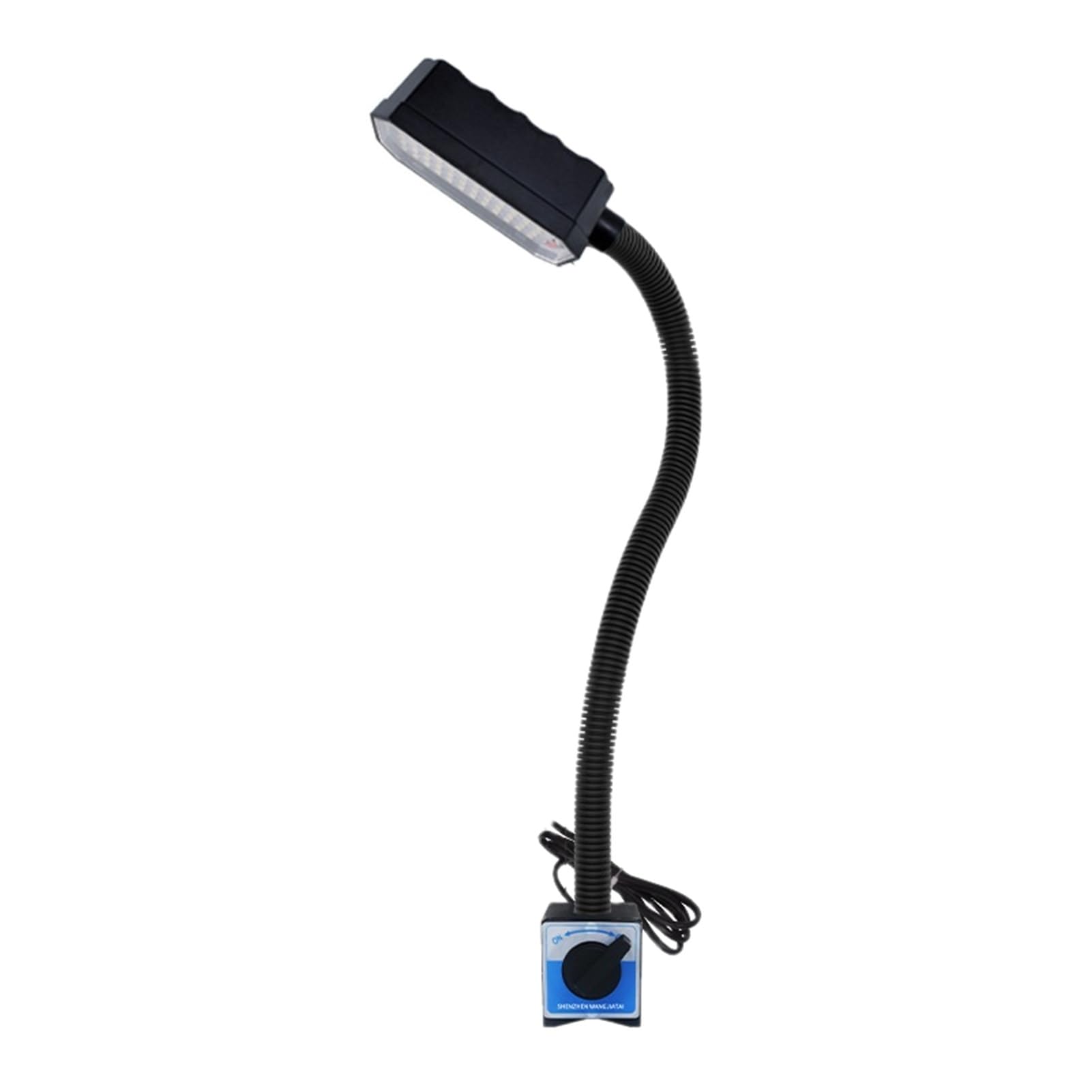 Travail Lampe de travail LED 700 mm for atelier CNC, tour, éclairage industriel 12/15/20 W 220/24 V, col de cygne flexible, base magnétique for établi pour tour, établi(15W switching magnet,220)