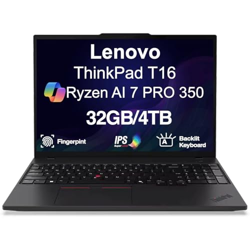 Image of Lenovo ThinkPad T16 Gen 4 Copilot+ Business Laptop 16 inch FHD+ IPS Display