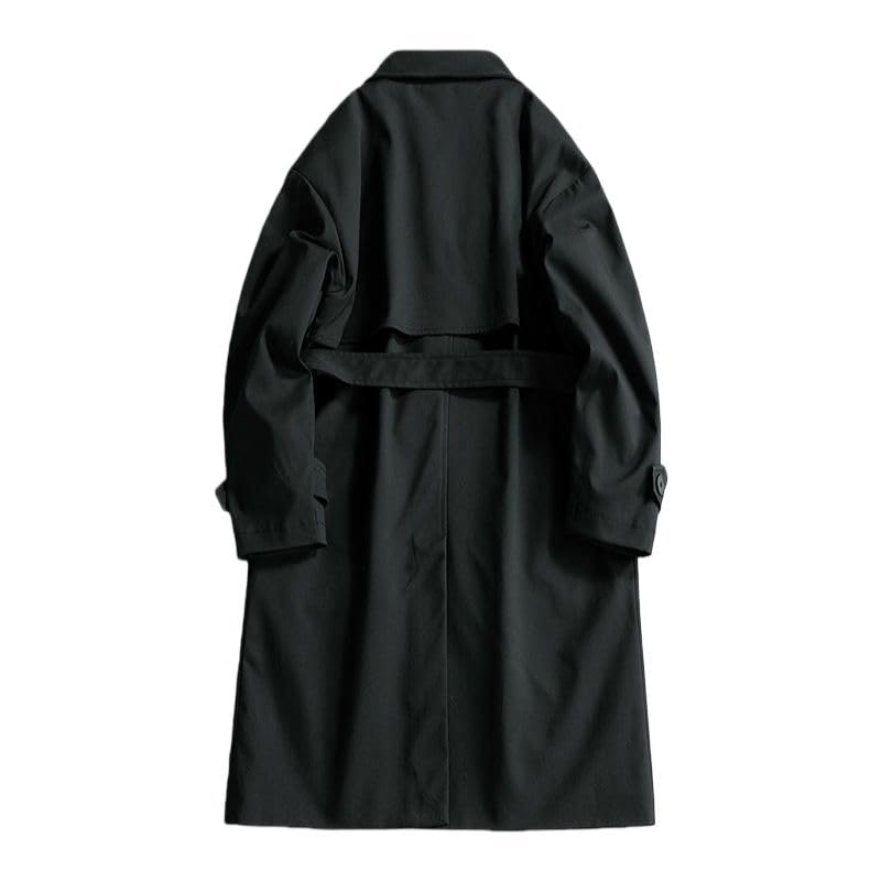 Gabardina de estilo coreano hombre abrigo largo abrigo de paño invierno 3