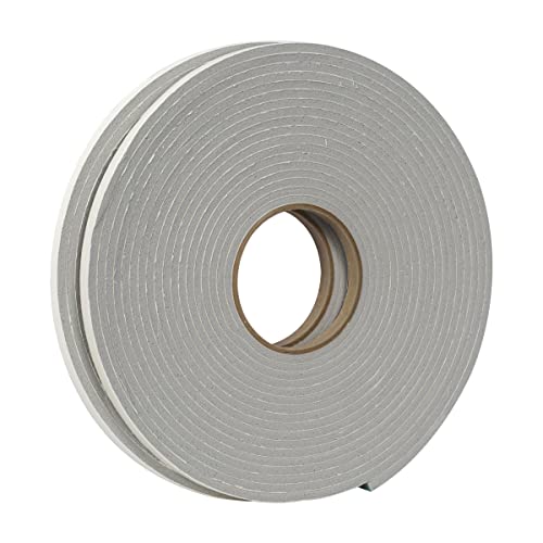 Duck Brand Self Adhesive Foam Weatherstrip Seal for Small Gaps, 3/8-Inch x 3/16-Inch x 30-Feet, 2 Rolls, 284427,White