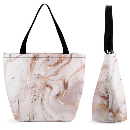 Sac à main pour femme or rose grand sac à bandoulière fourre-tout de shopping et voyage