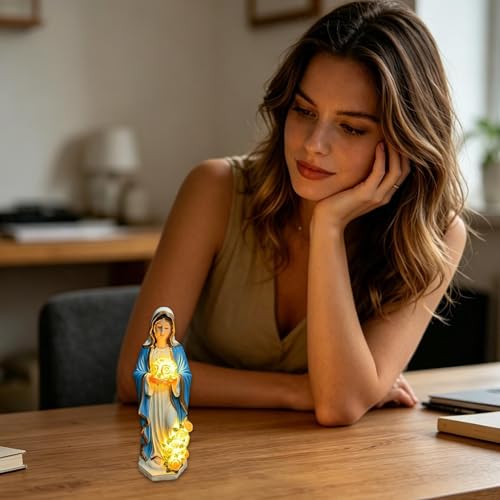 Lámpara de la Virgen María para mesita de noche y rincones de oración 6