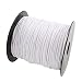 2mm 100Yards Waxed Thread Cotton Cord Plastic Spool String Strap Necklace Rope Bead for Necklace Bracelet DIY Making (White)
