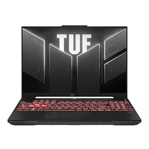 ASUS TUF Gaming A16 FA607PI-QT007W Laptop 40, 6 cm (16") WQXGA AMD Ryzen™ 9 7845HX 16 GB DDR5-SDRAM 1 TB SSD NVIDIA GeForce RTX 4070 Wi-Fi 6 (802.11ax) Windows 11 Home Schwarz, Grau