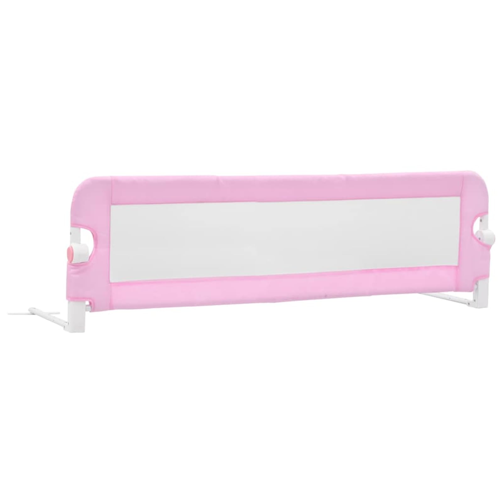 Homgoday Sicherheitsbettgitter für Kleinkinder, klappbares Bettschutzgitter aus Polyester und Metall, Rosa, 120x40,5x42 cm, für Matratzen 10-20 cm, geeignet für Kinder 18 Monate bis 5 Jahre 10170