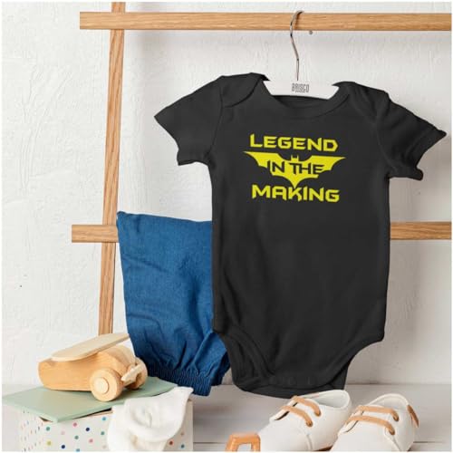 Image of Brisco Brands Legend in the Making Superhero Baby Romper Boys or Girls