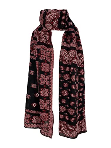 Écharpe noir de fantaisie Onega pour rester au chaud en terrasse
