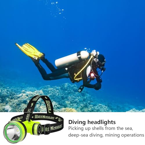 Linterna LED subacuática recargable para buceo y camping 5