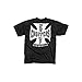 Produktbild WEST COAST CHOPPERS Herren T-Shirt OG Classic, Farbe:Black/White, Größe:XL