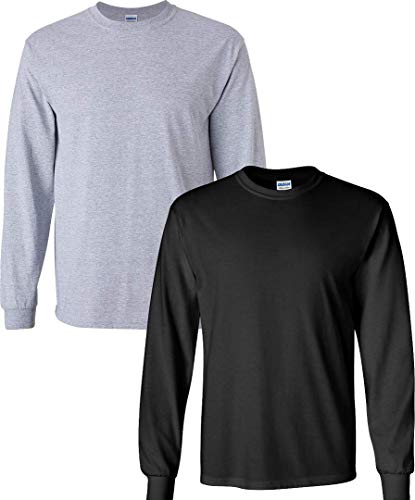 Image of Gildan Men's Ultra Cotton Long Sleeve T-shirt, Style G2400