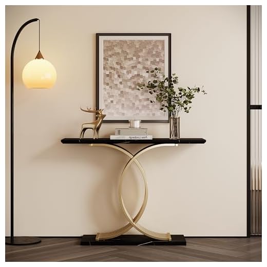 Luxury Mirrored Console Table for Entryway
