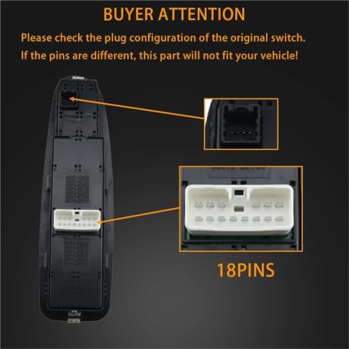 Interrupteur électrique lève-vitre Hyundai Elantra confort habitacle commande avant gauche