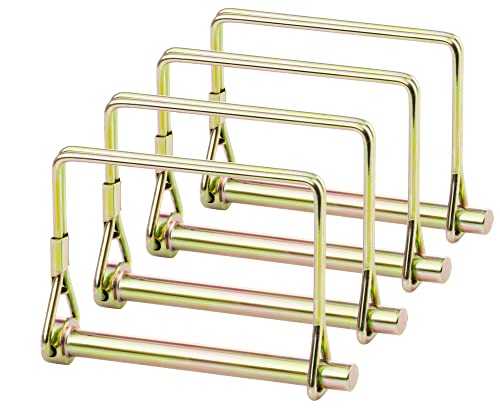 Goreks Trailer Safety Coupler Pin, Square Pto Pin ¼ Inch Shaft Locking Pin For Farm Trailers Wagons Lawn Hitches And Garden (Pack Of 4) #TOP20