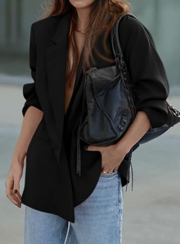 PRETTYGARDEN Fall 2025 Blazers for Women Business Casual Long Sleeve Lapel Pockets Dressy Suit Jackets Work Office Clothes2