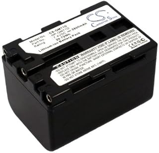 Flujoy 2800mAh/7.4V Replacement Battery for DCR-PC101E DCR-TRV22K CCD-TRV228E DCR-TRV230E NP-QM71D