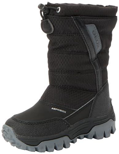 Geox J Himalaya Boy B ABX Ankle Boot, Black, 37 EU