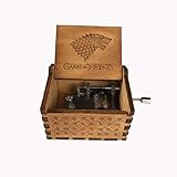 ❤ Fácil de usar - mini caja de música, caja de música tallada a mano. Este es un reloj de manivela. Si agitas la caja de música, se crean hermosas melodías.