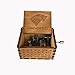 MINGZE Caja de música de Madera manivela, Pure Hand-Classical Music Box Hand-Wooden Music Box Creative Wooden Crafts Best Gifts, Variedad de Estilos (Game of Thrones（Wolf Head）)