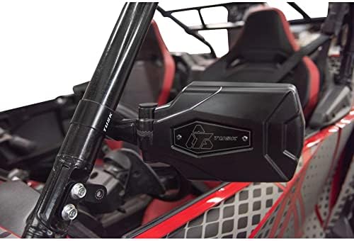 TUSK Pivot Folding Mirror Kit with Low Profile UTV Roll Cage Clam...