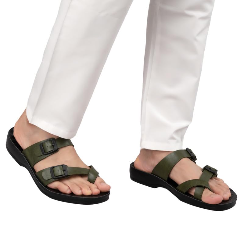 Image of Chips Men's BROWN Lightweight Slip-on Sandal Casual (3346)