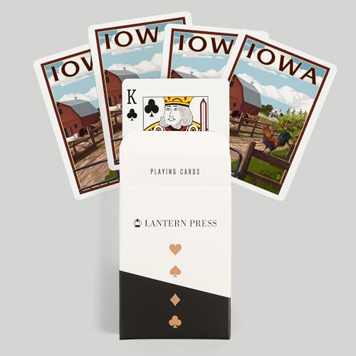 Baraja de Poker Iowa Barnyard Scene 52 Cartas miniatura 6