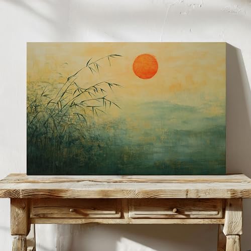 Toile paysage zen pour rompre le stress du bureau avec cadre 40x60