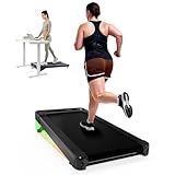 Bluearth Cinta de correr con inclinación automática al 10 %, rutas escénicas inteligentes y clases en vivo, con control remoto y pantalla LED, cinta de correr debajo del escritorio para el hogar y la