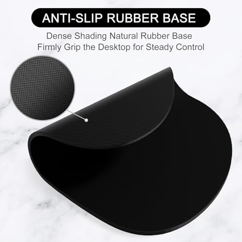 Alfombrilla de mouse negra pequeña Hsurbtra para computadora de oficina e impermeable 3