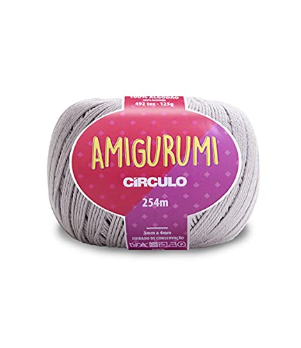 Circulo Amigurumi Cotton - Soft, Gray Art Yarn for Crocheting