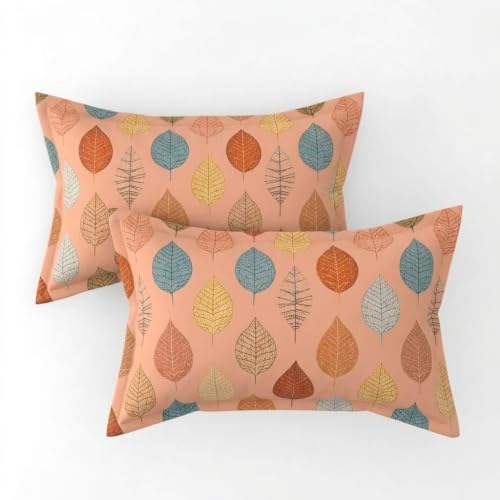 Image of Cotton Bolls Textiles Flat Bedsheet 90x90 Inch with 2 Pillow Covers - Soft Breathable, Printed Bedding Set for Double Bed